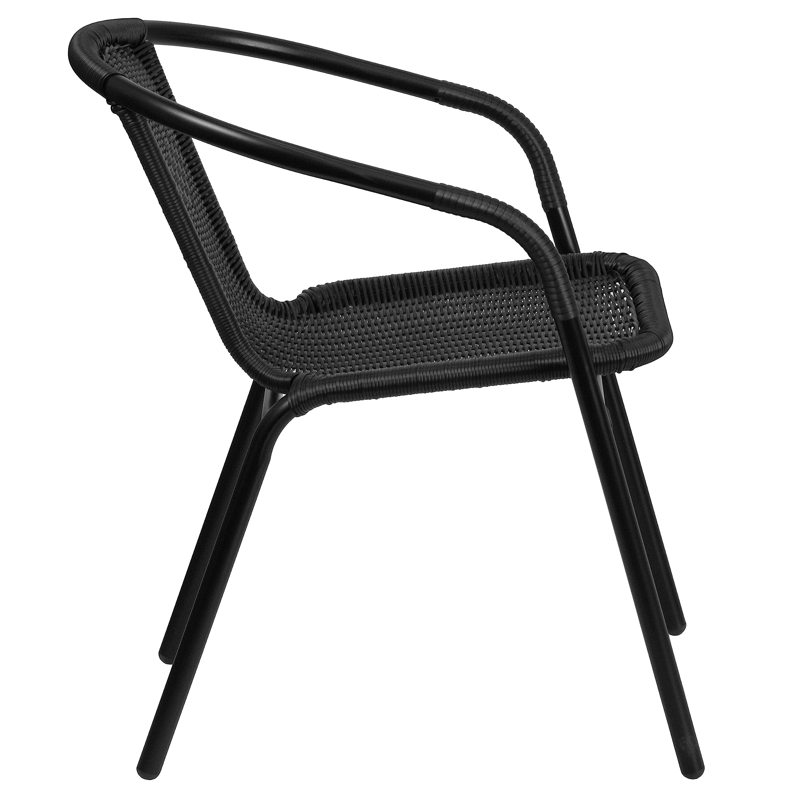 Lila 4 Pack Black Rattan Indoor