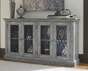 Mirimyn Vintage 65" 4-Door Accent Cabinet