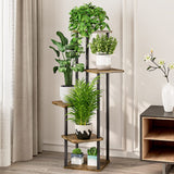 Plant Stand 5 Tier Indoor Metal Flower Shelf for Multiple Tall Flower Holders