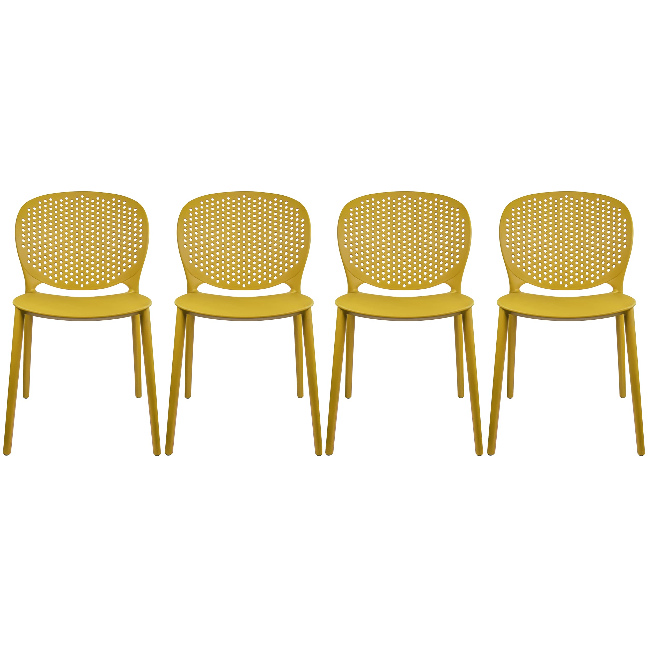Set of 4 Modern Pool Patio Chairs