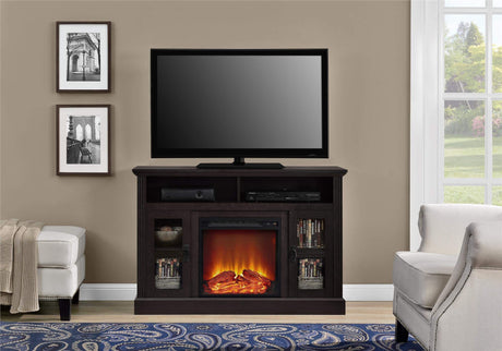 Home Chicago Electric Fireplace TV Console for TVs up to a 50