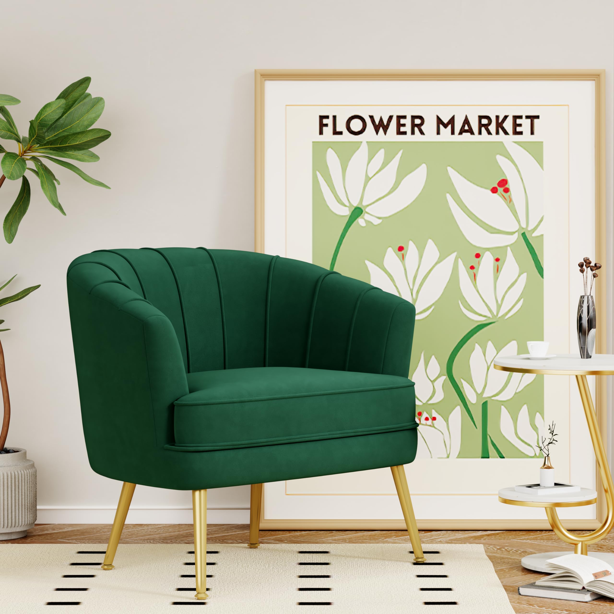 Bedroom Office Velvet Accent Chairs for Living Room