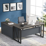 55 inches Executive Desk and 43" lateral File Cabinet