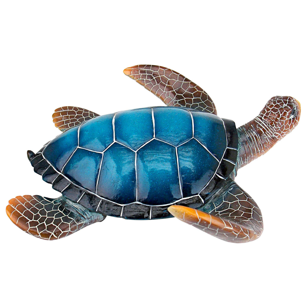 Blue Sea Turtle Statue: Large