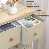 8 Drawer Dresser for Bedroom Chest of Drawers Closets Storage Units Organizer