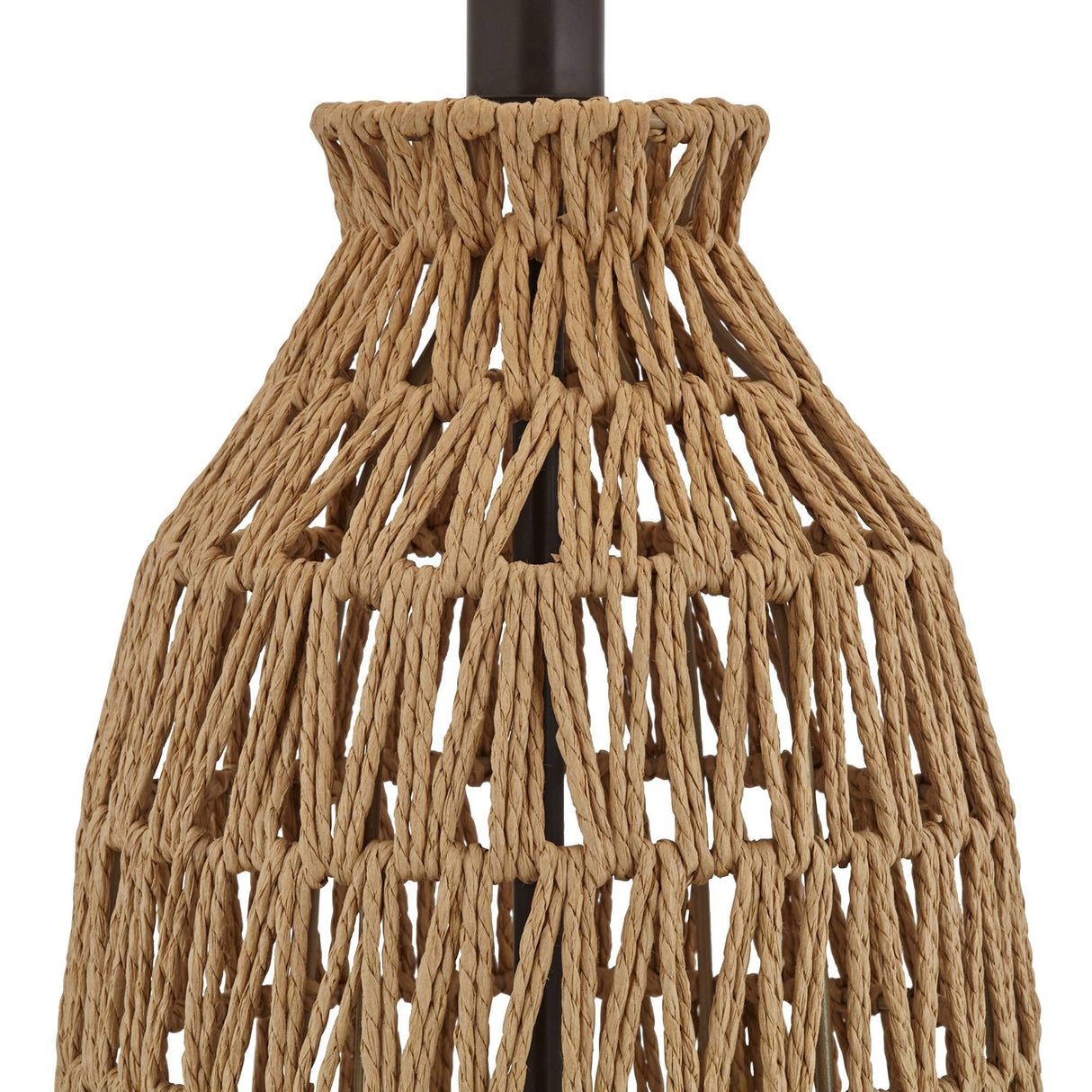 San Carlos Coastal Modern Table Lamp 29" Tall Natural Rattan