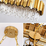 Modern Crystal Chandelier Lighting 8 Lights Pendant Lights Fixture