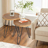 Nesting Tables for Living Room, Round Nesting Coffee Table