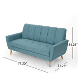 Treston Mid-Century Fabric Sofa