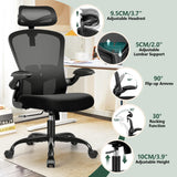 Office Chair Ergonomic Desk Chair with Headrest, High Back Computer Chair