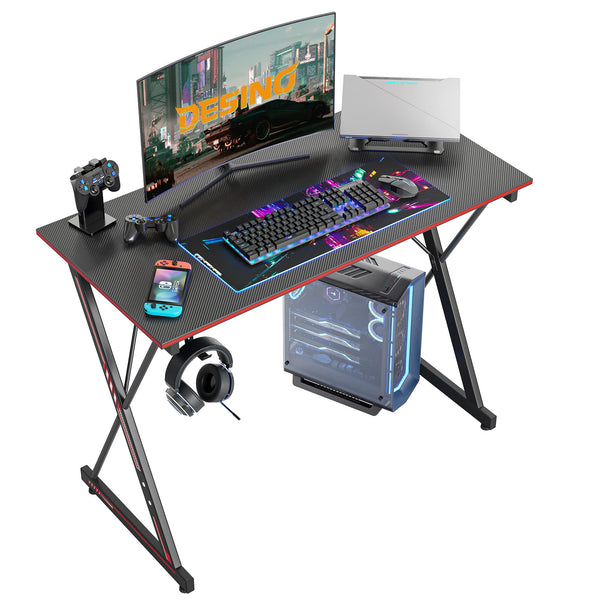 Gaming Desk 32 Inch PC Computer Desk, Home Office Table Gamer Workstation