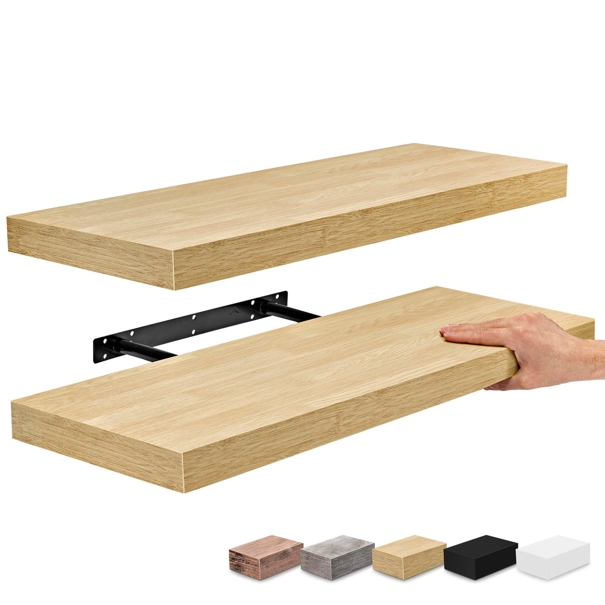 Floating Shelves, Wall Shelves for Bedroom, Kitchen, Living Room, Bathroom Shelves