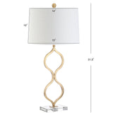 JYL3028A Levi 31.5" Metal/Crystal LED Table Lamp Contemporary