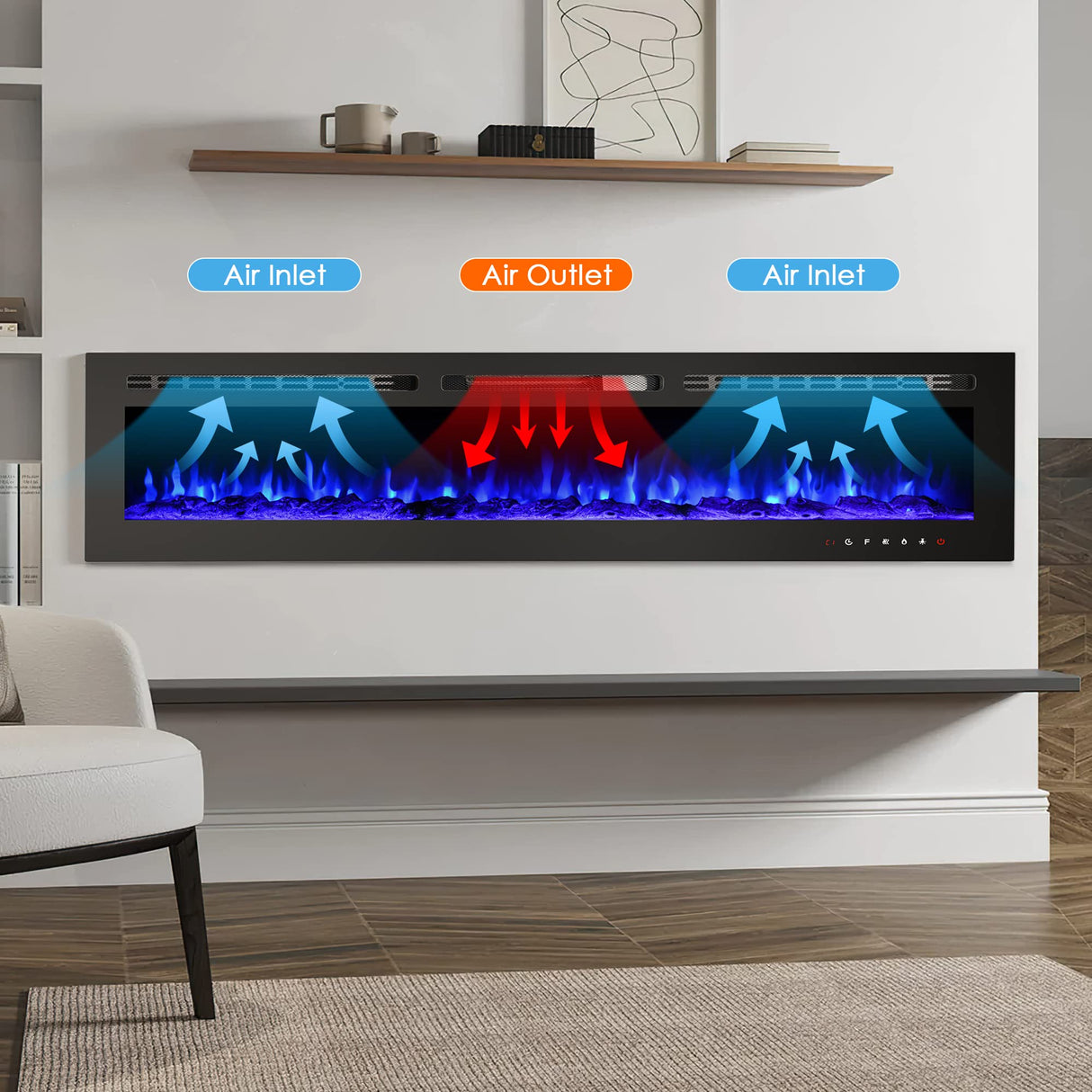 Electric Fireplace Wall Mounted Wall Fireplace Electric