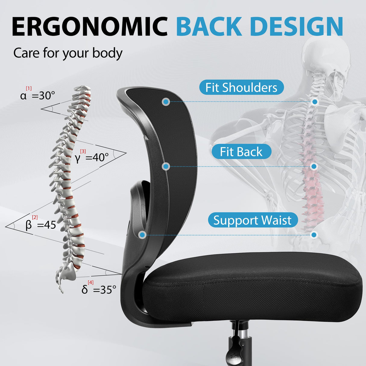 Office Drafting Chair, Ergonomic Tall Desk Chai