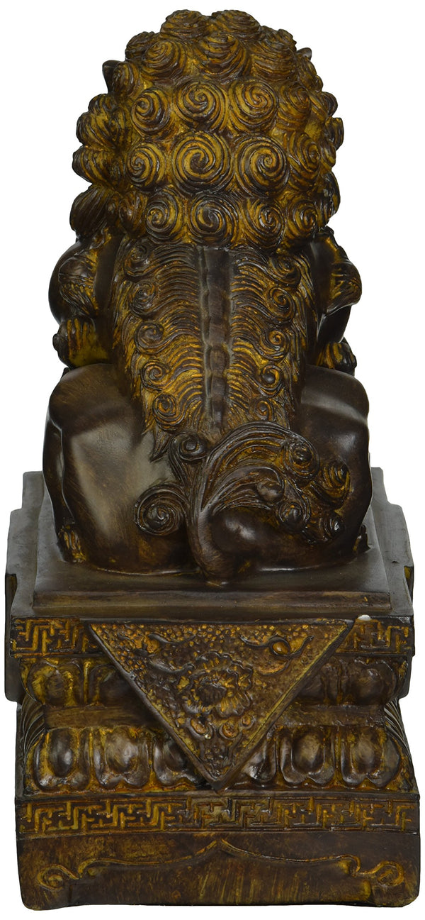 Female Chinese Guardian Lion Foo Dog Asian Decor Statue