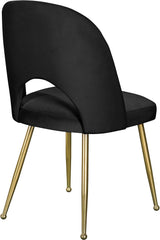 Logan Collection Modern Contemporary Velvet Upholstered Dining Chair