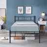 Twin Bed Frame with Headboard,16.3inch Twin Bed Frames with Metal Platform Beds