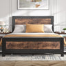 Queen Size Bed Frame with 4 Storage Drawers