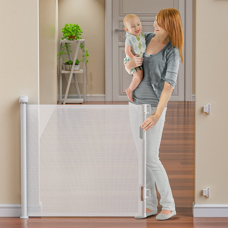 Baby Gate for Stairs Extra Wide 59” X 33” Tall for Kids or Pets Indoor and Outdoor Dog Gates
