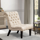 Living Room Chairs Set of 2 Modern Accent Chair, Upholstered Tufted Armless Chairs