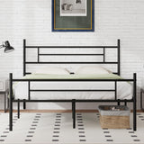 Queen Bed Frame with Headboard and Footboard, 14 Inch Metal Platform Bed Frame