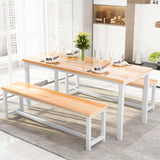 47” Dining Table Set with Benches