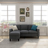 Upholstered Sectional L Shaped Reversible Ottoman