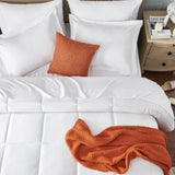 White King Comforter Set 8 Pieces, All Season Bed in a Bag, Comfortable King Bedding Sets