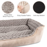 Rectangle Dog Bed for Large Medium Small Dogs Machine Washable Sleeping Sofa