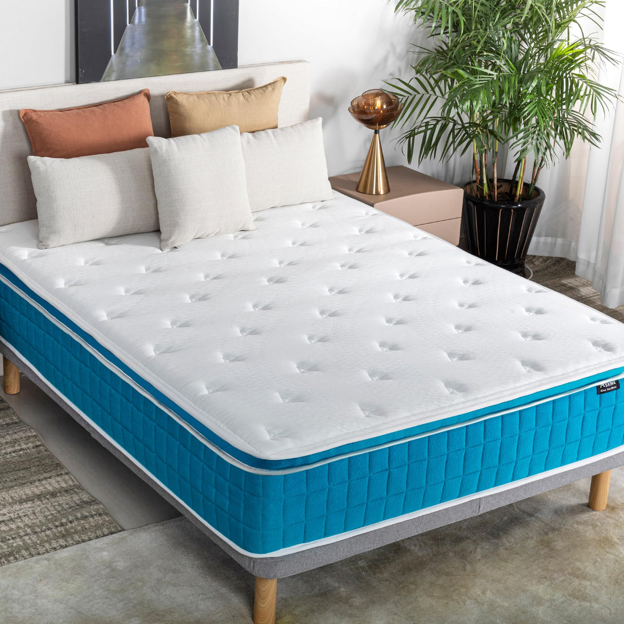 Full Mattress 12 Inch Hybrid Mattress Bed in a Box,Medium Cooling Gel