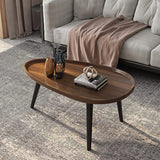 Wooden Nesting Coffee Table Nightstand 1 Set Round Oval Small