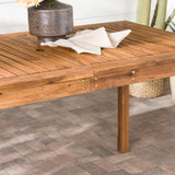 Slatted Outdoor Dining Table