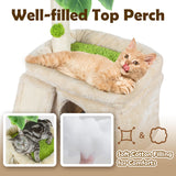 Cat Tower 33'' Cat Tree Indoor Palm Tree Large Cat Perch with Scratching Board Cat Tower