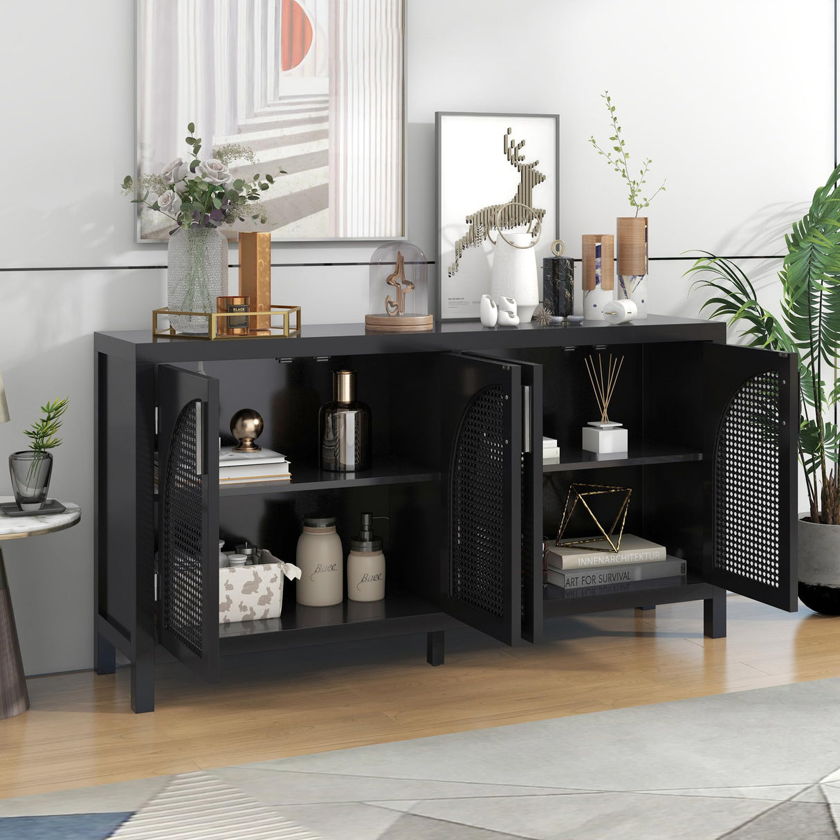 Modern Large Storage Space Kitchen Buffet Sideboard