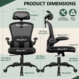 Office Chair Ergonomic Desk Chair with Headrest, High Back Computer Chair