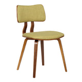 Jaguar Dining Chair in Green Fabric