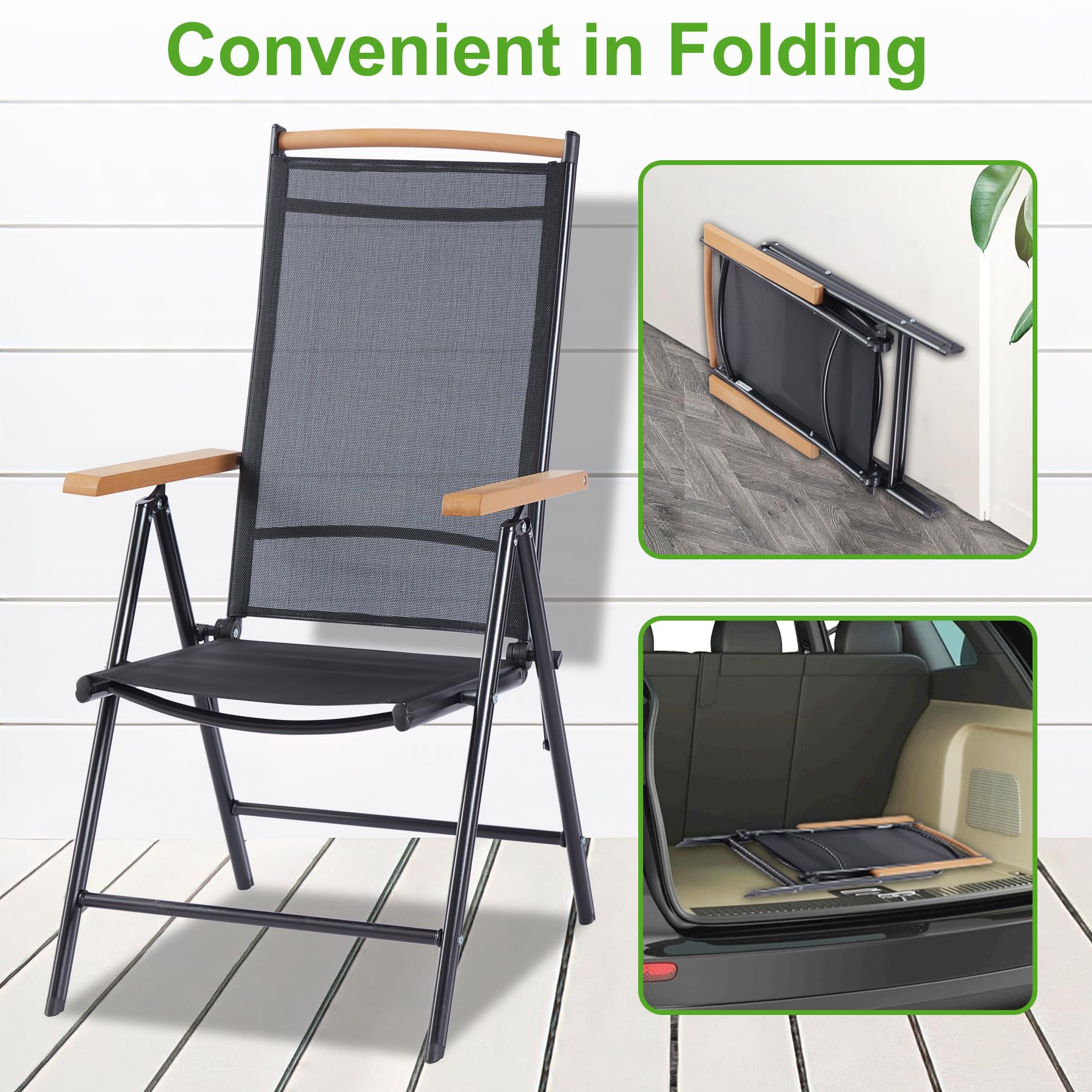 Patio Dining Chairs Set of 2