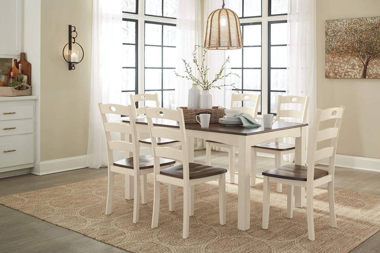 Woodanville 7 Piece Dining Room Set, Includes Table & 6 Chairs