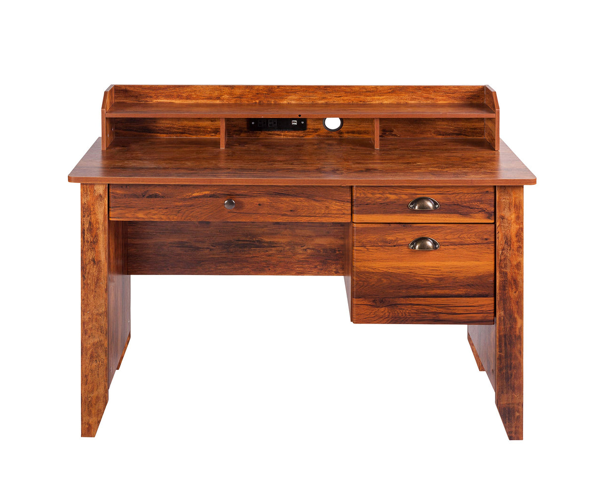 Eleanor Executive Desk Wood Grain