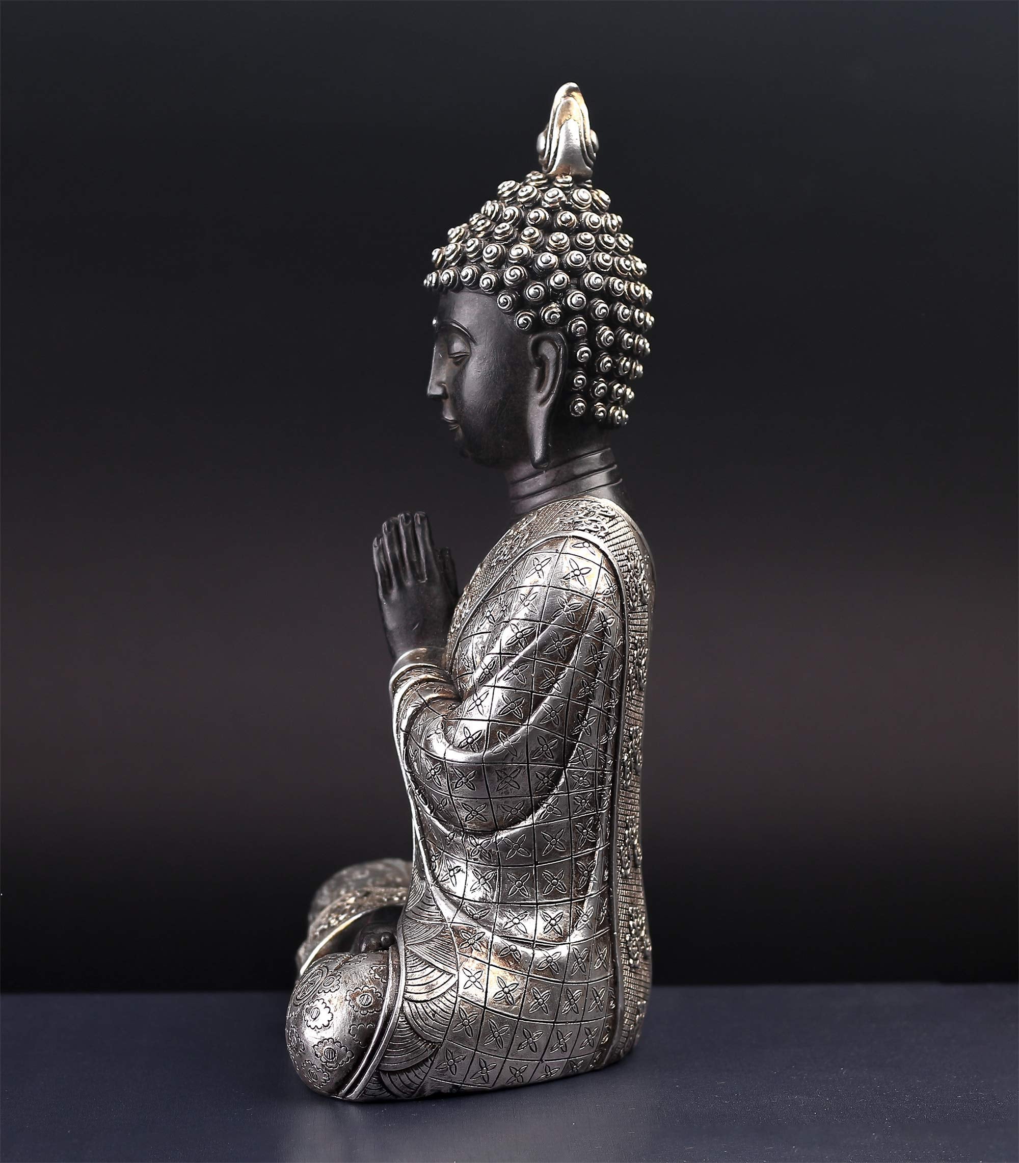 Seated Buddha Statue Buddhism Thai Meditating Home and Sculpture