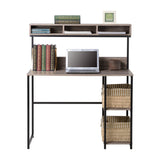 Daylicrew Urban Industrial 42" Home Office Desk & Hutch