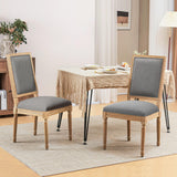 French Country Dining Chairs Set of 4, Upholstered Dining Room Chairs