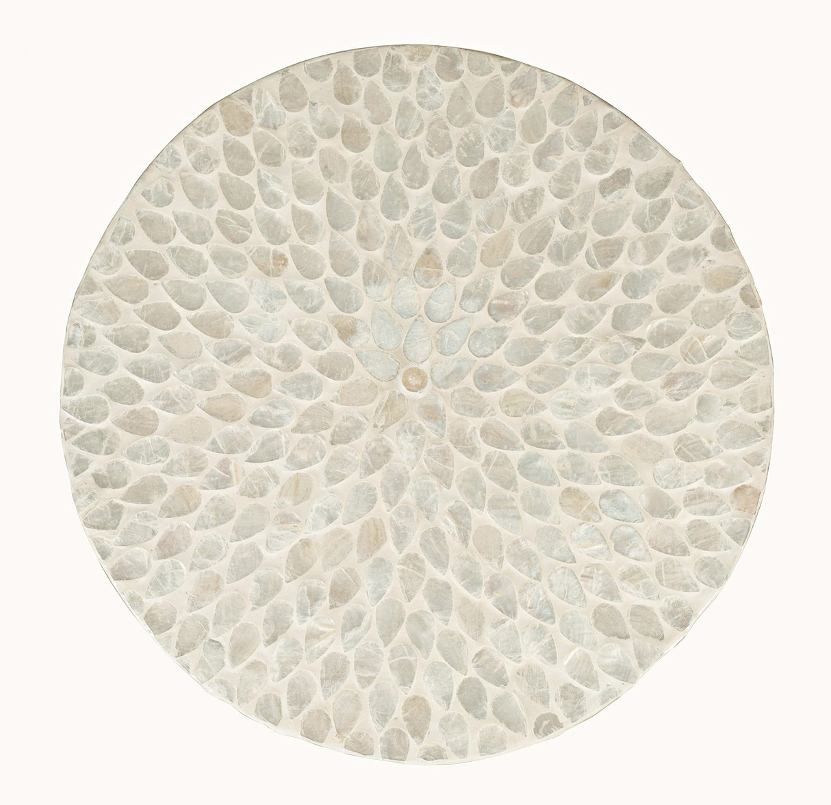 Global Archive Handcrafted Capiz Shell Terrazzo Modern Accent