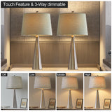 25.75" Table Lamps Set of 2 for Living Room Bedroom