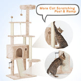 64in Large Cat Tree Cat Tower for Indoor Cats