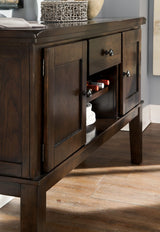 Haddigan New Traditional Dining Room Buffet with Wine Rack