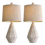 Rustic Table Lamp Set of 2 for Bedroom Living Room Vintage