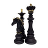 Three Pack Chess King Queen Knight Statue Sculpture Collectible Figurine