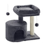 Cat Tree, Cat Tower with Sisal-Covered Scratching Post, Cat Condo with Padded Perch